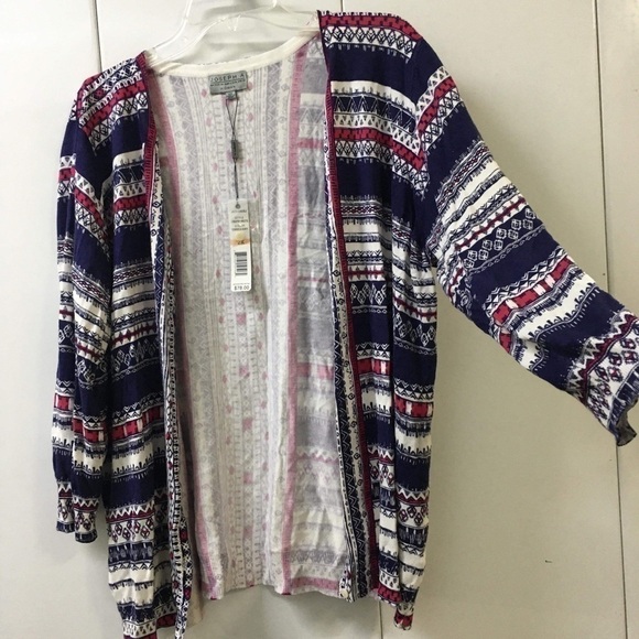 NWT Joseph A. Plus Size 3/4 Sleeve Lightweight Cardigan - Picture 1 of 2